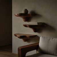 Solid Wood Mushroom Shelf Mid Century Solid Stylish, view 5