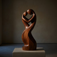 Solid Wood Sculpture Wall Art Handcrafted Abstract Furniture, view 5