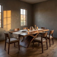 Contemporary Organic Edge Dining Table For Dining Interior, view 5