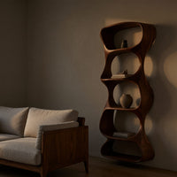 Solid Wood Wall Mounted Shelf Natural Living Room, view 5