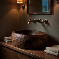 Solid Wood Sink Vanity Handcrafted Solid Bathroom, view 5