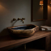 Solid Wood Sink Vanity Wall Mounted Bathroom Elegant Bathroom, view 5