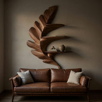 Solid Wood Wall Mounted Shelf Home Entrance, view 5