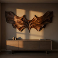 Bat With Open Wings, Carved Wood Wall Art, Made to Order, view 5 — view 5