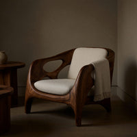 Solid Wood Chair Sculptural Lounge Patio, view 5