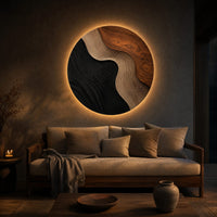Minimalist Contour Wall Art For Sunroom Interior Space, view 5