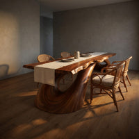 Modern Live Edge Dining Table For Open Concept Dining, view 5