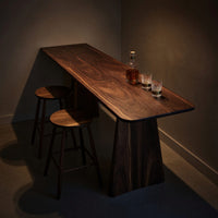 Solid Wood Bar Table Minimalist Kitchen Dining, view 5