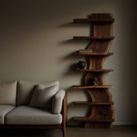 Solid Wood Standing Shelf Living Room, IV, view 5