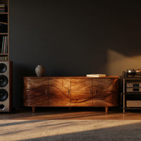 Where the Sound Settles: A Carved Wave Media Console, view 5