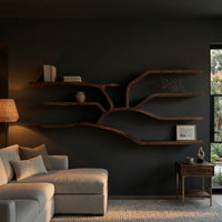 Wall-Mounted Bookshelf Carved as a Branching Tree Limb, view 5