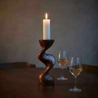 Solid Wood Candle Holder Mid Century Living Room Modern, view 5