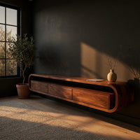 One Run of Walnut, Wrapped Into a Media Console, view 5