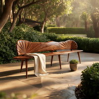 Solid Wood Outdoor Garden Bench Rustic Entryway Hallway Foyer, view 5