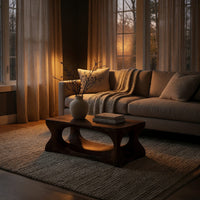 Thick Hardwood Blocks, Hollowed Into a Coffee Table, view 5