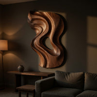The Shape a River Leaves: Carved Wall Sculpture, view 5 — view 5
