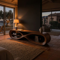 TV Console for a Living Room That Plays Records, view 5