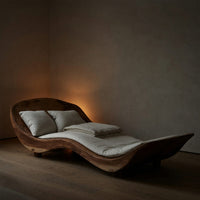 Solid Wood Day Bed Mid Century Daybed Modern Bedroom, view 5