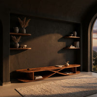 Low TV Console for a Wide Wall in an Open Living Room, view 5