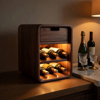 Solid Wood Bar Cabinet Minimalist Wine Small Kitchen Spaces, view 5
