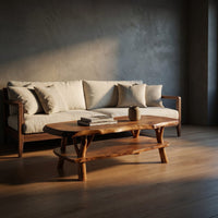 Natural Wood Coffee Table For Studio Lounge, view 5
