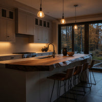 Solid Wood Table Top Mid Century Kitchen Countertop Modern Kitchen, view 5