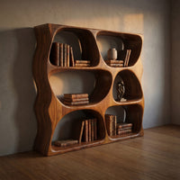 Modern Decorative Bookcase Storage Organizer For Living Room Space, view 5