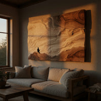 A Single Log, Opened Out Into a Canyon Wall Panel, view 5 — view 5