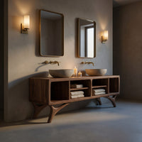 Solid Wood Bathroom Vanity Cabinet, view 5