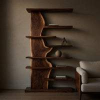 Solid Wood Standing Shelf Living Room, III, view 5