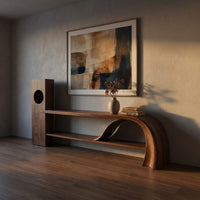 Minimalist Organic Tv Stand For Apartment Interior Design, view 5