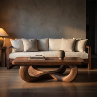 Rustic Solid Wood Table For Eclectic Interiors, view 5
