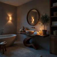Solid Wood Bathroom Vanity Luxury With Organic S Curve Support, view 5