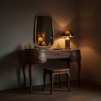 Solid Wood Dressing Table Vintage With Drawers Bedroom, view 5