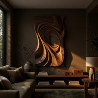 Sweeping Swirl Wall Art, Cut Through at the Center, view 5 — view 5
