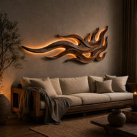 Modern Silhouette Wall Art For Hospitality Lounge Interior, view 5