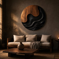 Wall Art Scandinavian Decorative Wall Sculpture For Resort Suite Interior, view 5