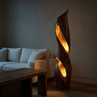 Rustic Table Lamp Living Room Bedroom Cozy Reading Corner Space, view 5