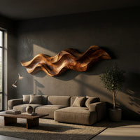 Freeform Ribbon Wave Wall Sculpture, Made to Order, view 5 — view 5