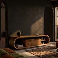 Media Console for a Living Room That Stays Uncluttered, view 5
