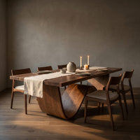 Sculptural Dining Table For Tropical Dining Space, view 5