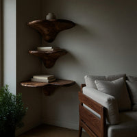 Solid Wood Mushroom Shelf Farmhouse Solid Living Room Entryway, view 5