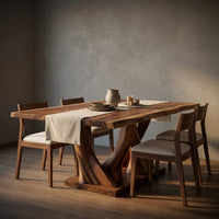 Modern Live Edge Kitchen Table For Garden Villa, view 5