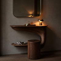 Solid Wood Dressing Table Handcrafted Solid Vanity Bedroom, view 5