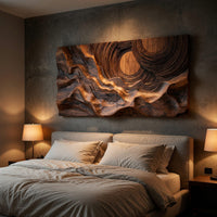 River and Sun in One Walnut Slab, Carved Wall Art, view 6 — view 6