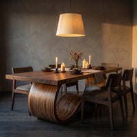 Boho Statement Table For Indoor Pool Dining Area, view 6