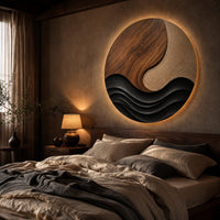 Scandinavian Abstract Wall Decor For Modern Farmhouse Interior, view 6
