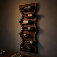 Solid Wood Wine Rack Dining Room Wall Storage, view 6