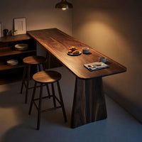 Solid Wood Bar Table Minimalist Kitchen Dining, view 6