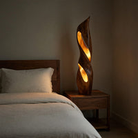 Rustic Table Lamp Living Room Bedroom Cozy Reading Corner Space, view 6